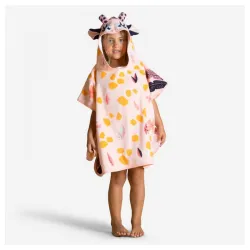 Tamnoplavi pamučni pončo Žirafa za decu