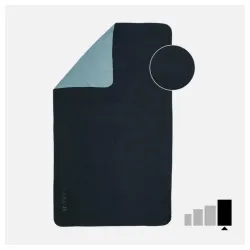 Peškir od mikrovlakana XL 110x175cm prugasti crno sivi 