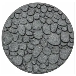 Stopa za travnjak okrugla siva river rock