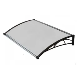 Nadstrešnica Za Vrata 82x150cm Smeđa Baza Ploča Providna 6mm