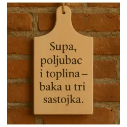 Daska za sečenje Baka u tri sastojka 