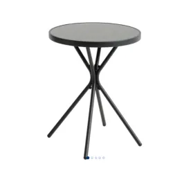 Bistro stočić Raster Ø60 crna