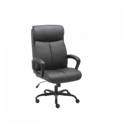 Radna fotelja Zeus Crna Eko koža sa Metalnom bazom