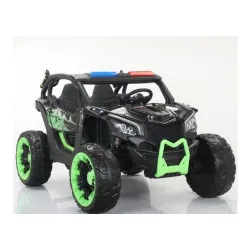 Električni autić 322 predstavlja savršen spoj dizajna, snage i bezbednosti. Sa 4 snažna motora x 390, pruža moćnu i stabilnu vožnju čak i na blagim nagibima i neravnim terenima.  Njegov atraktivan izgled, LED svetla i zvučni efekti oduševiće svakog mališana. Baterija od 12V 7Ah omogućava vožnju do 5 km/h, a zahvaljujući daljinskom upravljanju sa STOP funkcijom, roditelji mogu u svakom trenutku preuzeti kontrolu.  Kombinacija čvrstog PP materijala, sigurnosnih pojaseva i postepenog starta/zaustavljanja osigu