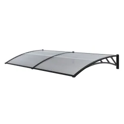Nadstrešnica 200x100cm Crna baza Providan leksan 1224