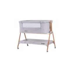 Chipolino kolevka sweet dreams grey/wood KOSSD0213GY
