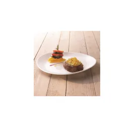 Plitki ovalni tanjir beli Luminarc Frend’s time steak 30×26cm