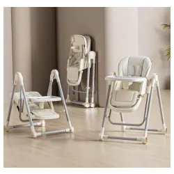 Dečija hranilica i ljuljaska 2u 1 Bela 