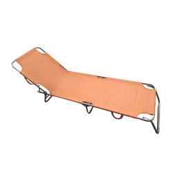 Baštenska ležaljka sklopiva 32-712000 je lagana i jednostavna za prenošenje Konstrukcija ležaljke je od čeličnih cevi koje obezbeđuju čvrstoću i stabilnost Naslon se može podesiti za dodatnu udobnost Ležaljka je pogodna za korišćenje na plaži ili kao deo baštenskog nameštaja Baštenska ležaljka sklopiva BEŽ 32-712000  Baštenska ležaljka sklopiva 32-712000 će postati omiljeni deo vašeg baštenskog nameštaja. Napravljena je od čvrstog i kvalitetnog tekstila sa konstrukcijom od šupljih čeličnih cevi koje je čine