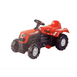 Dolu traktor na pedale crveni 081452