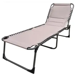 Lezaljka 190x60x34-83cm taupe