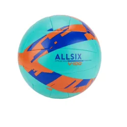 Lopta za odbojka v100 za početnike tirkizno plava