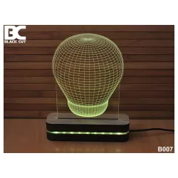 3D lampa Sijalica ljubičasta