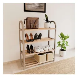 Sinbo fix2040 cipelarnik sa 4 police 19x65x65cm drvo plastika