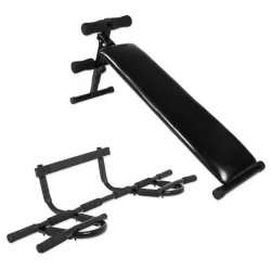 Kosa klupa za trbušnjake + Multifunkcionalno vratilo