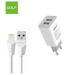 Kućni punjač za Iphone GOLF GF-U206 beli 00G183