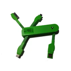 USB punjač univerzalni za mobilne zeleni
