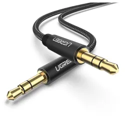 AUX kabl 3.5mm 2m gold AV112 crni 50363