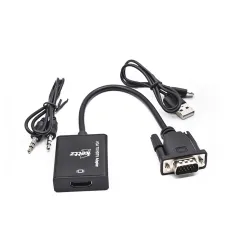 VGA na HDMI Konvertor + audio 3.5mm V2H 55-006