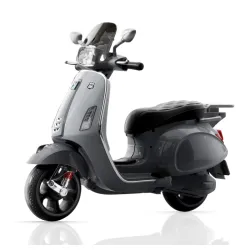Dečiji Motor na akumulator sa pomoćnim točkovima Retro Sivi 