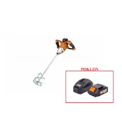 Fuse akumulatorski brushless mešač za boju VEM 1220 + POKLON Fuse set baterija 1.5Ah + punjač 2.4A