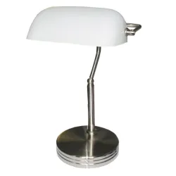 Stona bankarska lampa Elit EL7940 saten-nikl