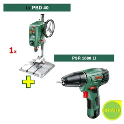 Stubna bušilica Bosch PBD 40 + Aku bušilica Bosch PSR 1080 LI
