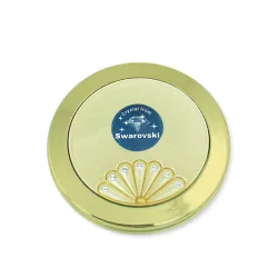 Ogledalce krug sa krist. 3x zlat 