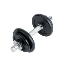 Dumbbel sa crnim diskovima 10 kg