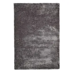 Tepih Rik 140x200 čupav svetlo siva