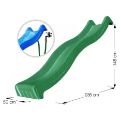 Tobogan vodeni spust od 265cm tamno zeleni
