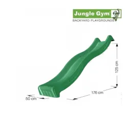 Tobogan vodeni spust od 220 cm tamno zeleni