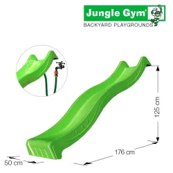 Tobogan vodeni spust od 220 cm zeleni