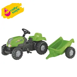 Traktor na pedale sa prikolicom RollyKid-X zeleni