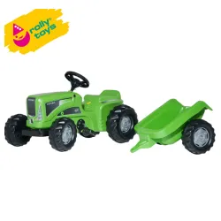 Traktor na pedale sa prikolicom  RollyKiddy Futura zeleni