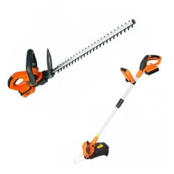 Garden set Villager (trimer za živu ogradu + trimer za travu) 