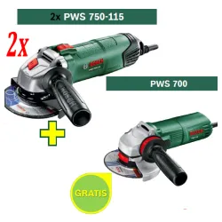 Ugaona brusilica Bosch PWS 750-115 + Ugaona brusilica Bosch PWS 700-115