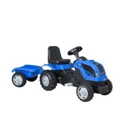 Playtime deciji traktor sa prikolicom plava 956