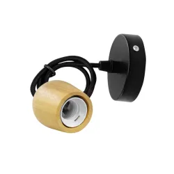 Viseće grlo E27 sa tekstilnim kabelom