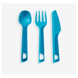 3-delni set pribora za jelo za kampovanje (nož, viljuška, kašika)