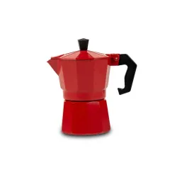 Džezva za espresso kafu 3 šoljica 150ML crvena 