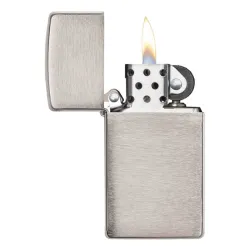 Zippo upaljač Slim Brushed Chrome 