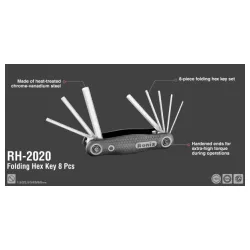 Alat RH-2020 Sklopivi set HEX kljuceva 8-delni CR-V 1.5-8mm