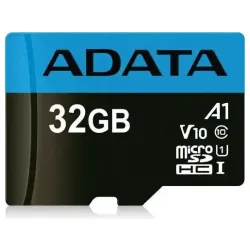 Micro SD Card 32GB AData + SD adapter AUSDH32GUICL10A1-RA1/ class 10