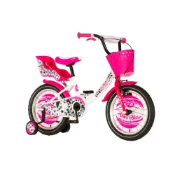 Bicikl visitor dalmatian  16" roze beli