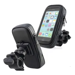 Vodootporna torbica za telefon za bicikl/ motor crna 6.5in
