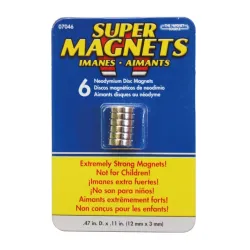 Neodijumski magnet 12x3mm 6 kom.