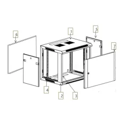 SLT Rek orman 12U 600x600 19 inca