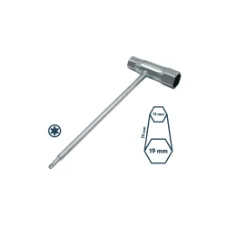 A337 - ključ za svećice Villager 19 x 13 x 75, TORX