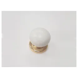 D9762020 Ručica dugme zlatno belo